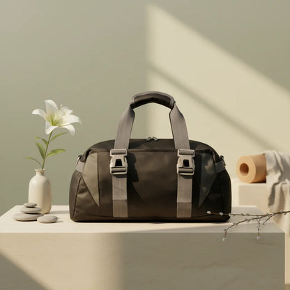 Spacious Yoga Mat Duffle Bag With Compartments
