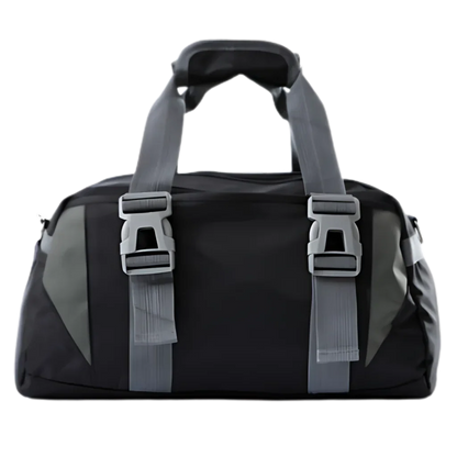 Spacious Yoga Mat Duffle Bag With Compartments - Black (45 x 23 x25)