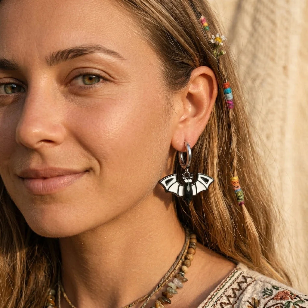 Spooky Fun Bohemian Chic Earrings