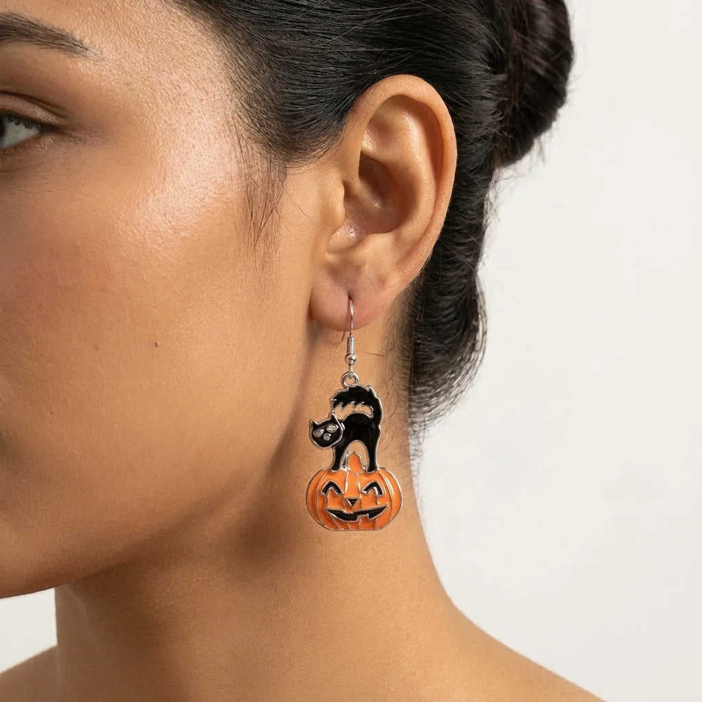Spooky Fun Bohemian Chic Earrings
