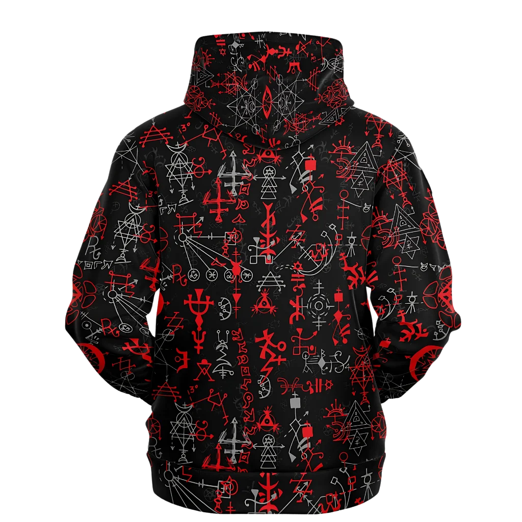 Sport Hoodies With Mystic Symbol Magic Print