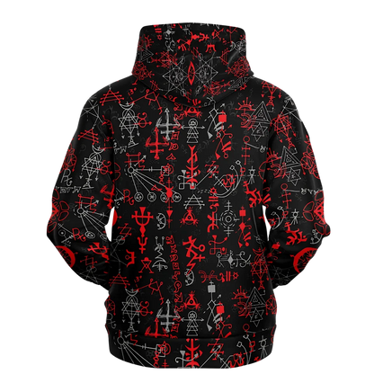 Sport Hoodies With Mystic Symbol Magic Print