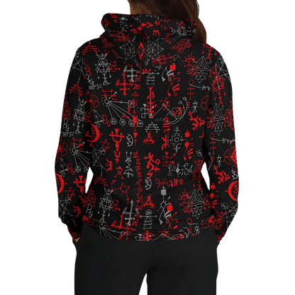 Sport Hoodies With Mystic Symbol Magic Print