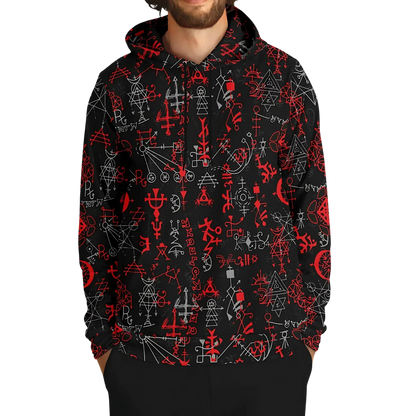 Sport Hoodies With Mystic Symbol Magic Print