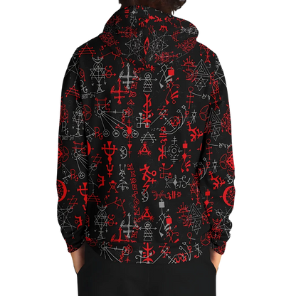Sport Hoodies With Mystic Symbol Magic Print