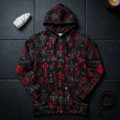 Sport Hoodies With Mystic Symbol Magic Print