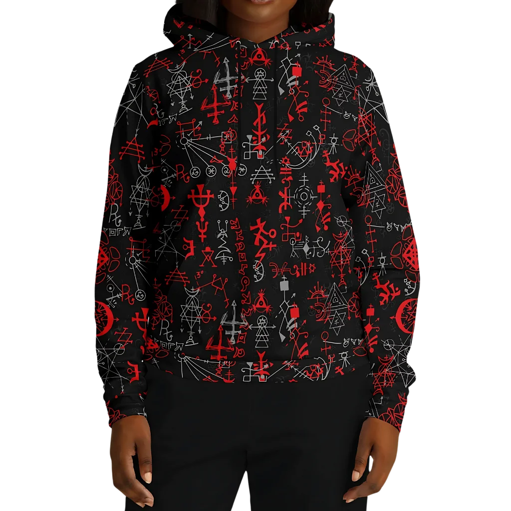 Sport Hoodies With Mystic Symbol Magic Print