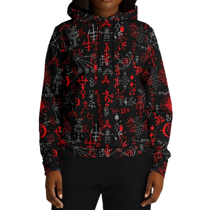 Sport Hoodies With Mystic Symbol Magic Print
