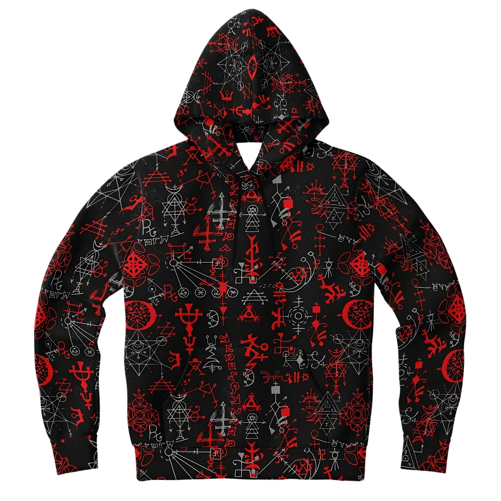 Sport Hoodies With Mystic Symbol Magic Print