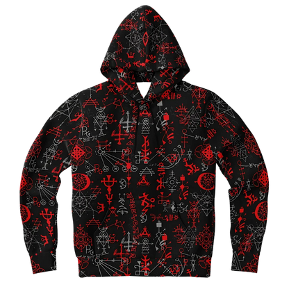 Sport Hoodies With Mystic Symbol Magic Print