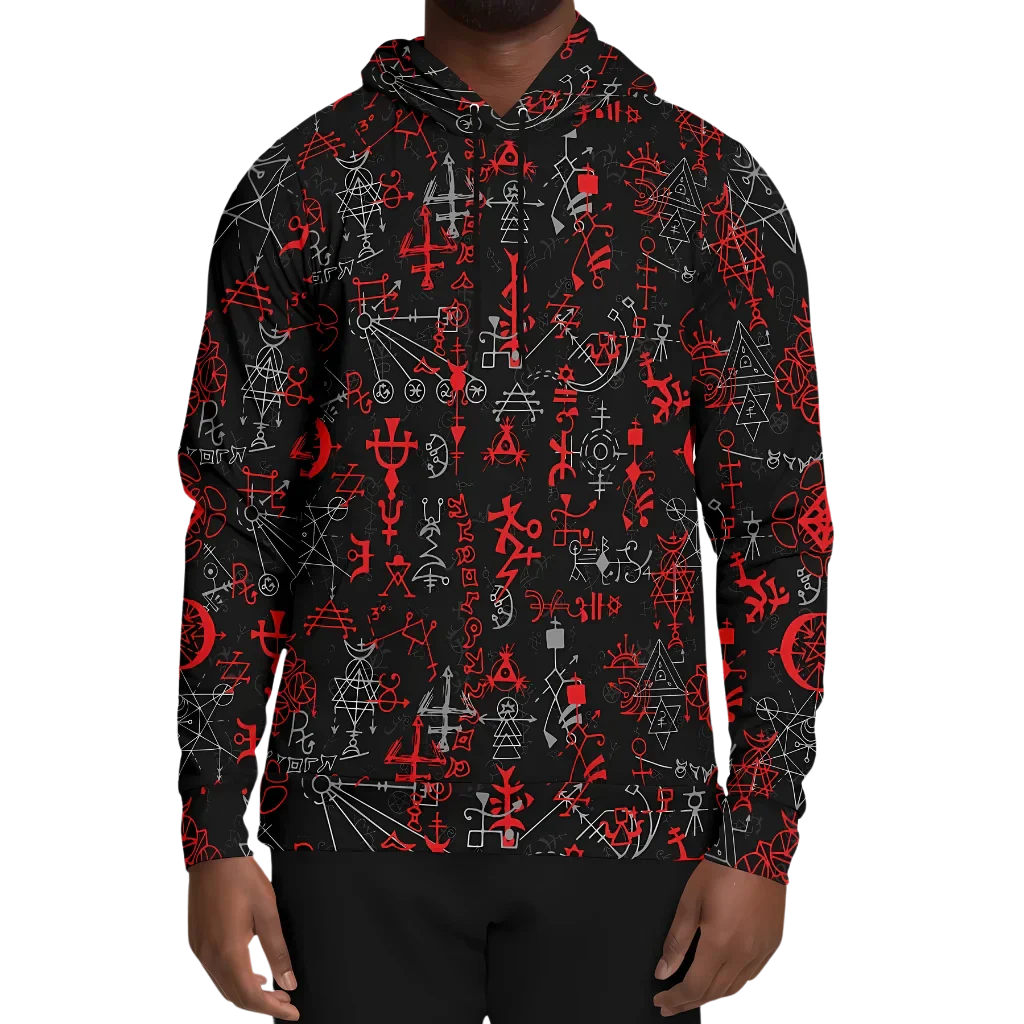 Sport Hoodies With Mystic Symbol Magic Print