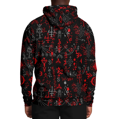 Sport Hoodies With Mystic Symbol Magic Print