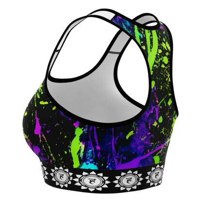 Sports Bras Yoga With Lotus And Chakra Print