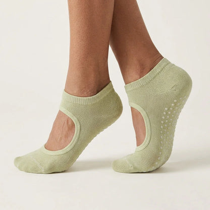 Sticky Socks Barre With Non Slip Grip And Soft Cotton