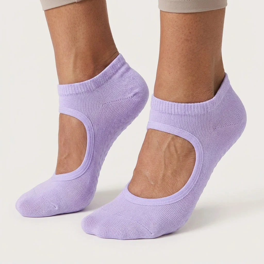 Sticky Socks Barre With Non Slip Grip And Soft Cotton