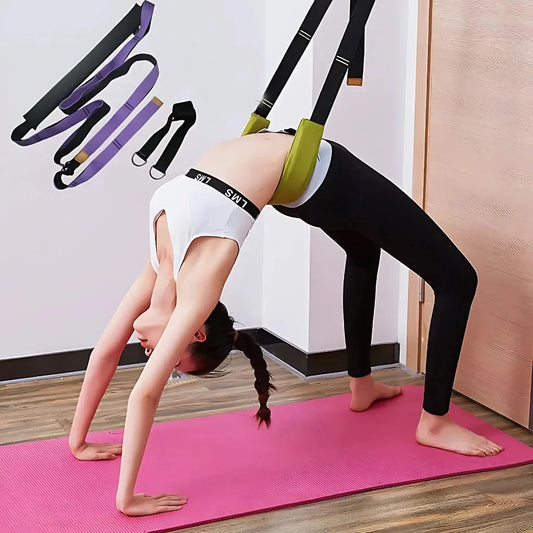 Straps For Stretching With Lumbar And Hand Support