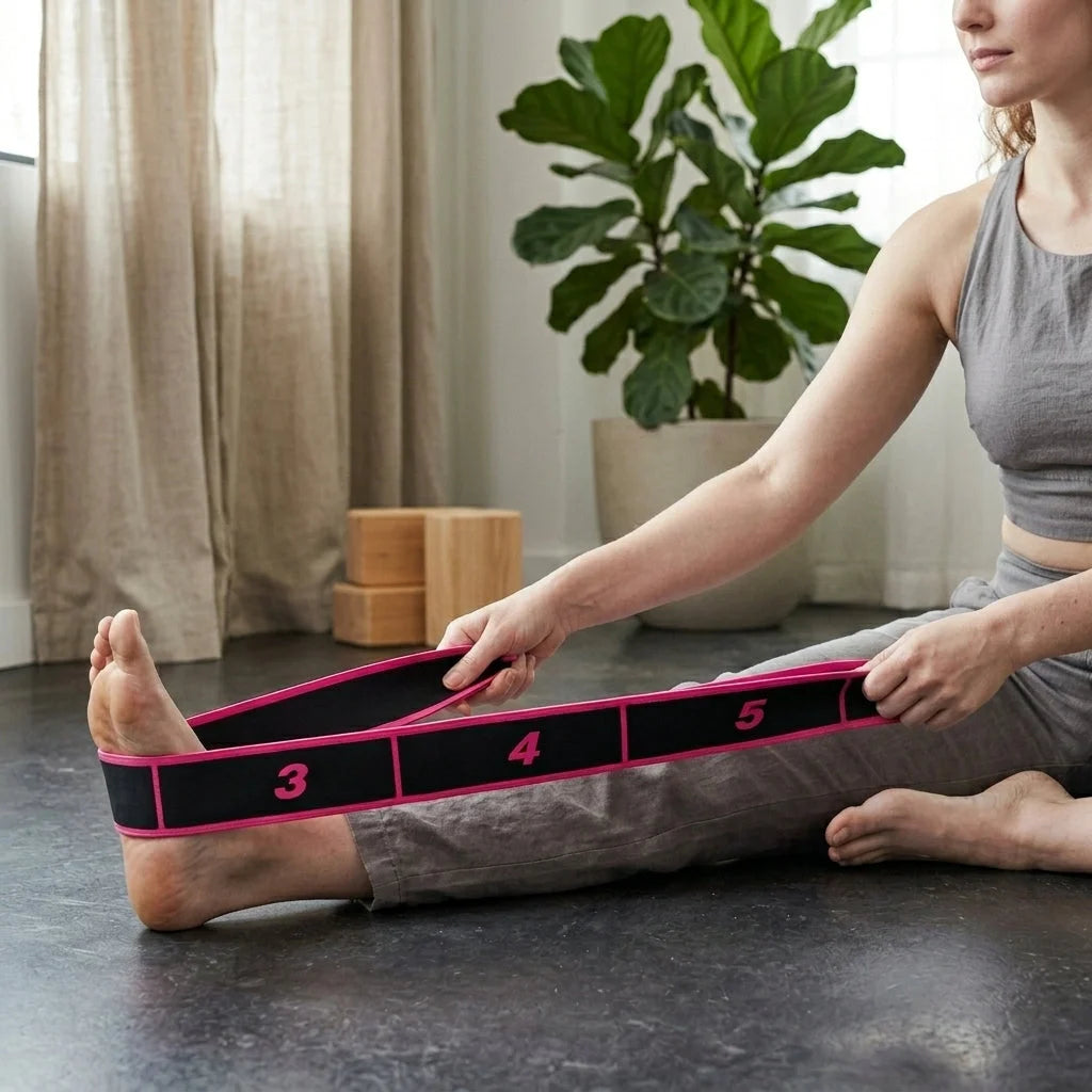 Stretch Strap With Loops For Flexibility Training