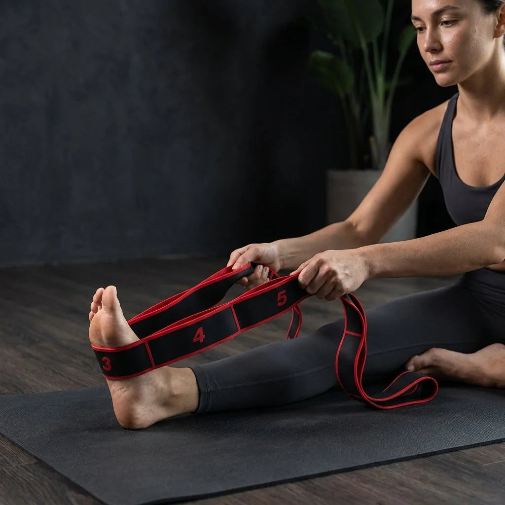 Stretch Strap With Loops For Flexibility Training