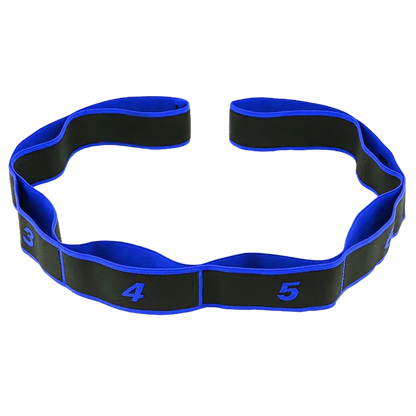Stretch Strap With Loops For Flexibility Training - Blue