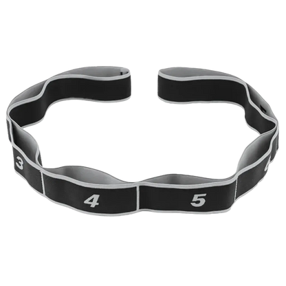Stretch Strap With Loops For Flexibility Training - Gray