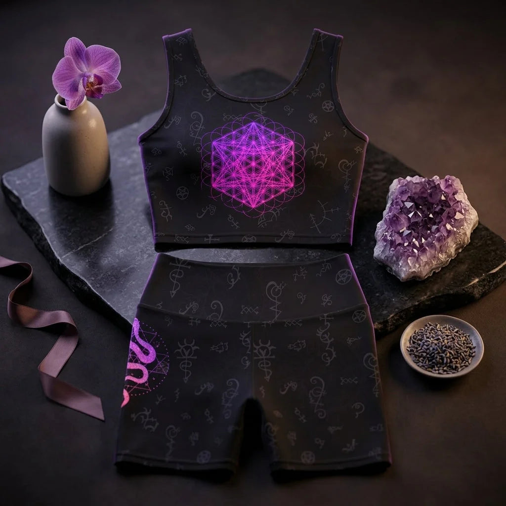 Tetra Soul Chakra Yoga Short Sets For Women