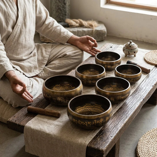 Therapeutic Healing Singing Bowls For Meditation