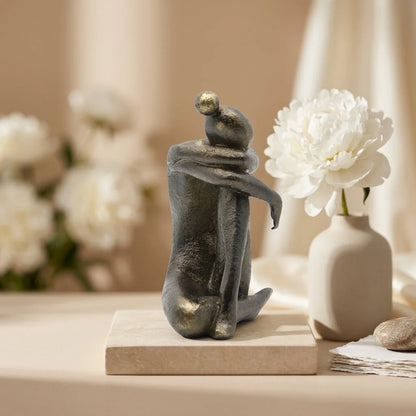 Thinker Pose Resin Yoga Sculpture Bookstop