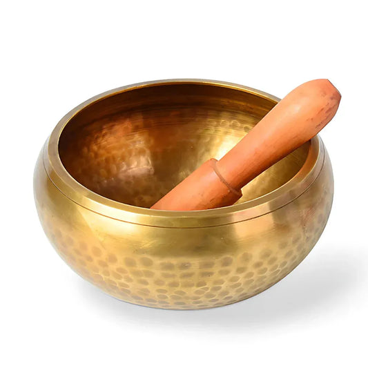 Tibetan Singing Bowls Healing Sound Tool - 8.5 cm(dia) Gold