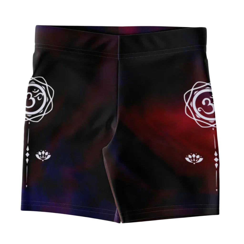 Tie Dye Om Hot Shorts Yoga For Spiritual Flow