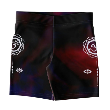 Tie Dye Om Hot Shorts Yoga For Spiritual Flow