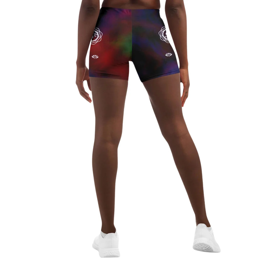 Tie Dye Om Hot Shorts Yoga For Spiritual Flow