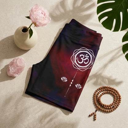 Tie Dye Om Hot Shorts Yoga For Spiritual Flow