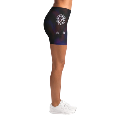 Tie Dye Om Hot Shorts Yoga For Spiritual Flow