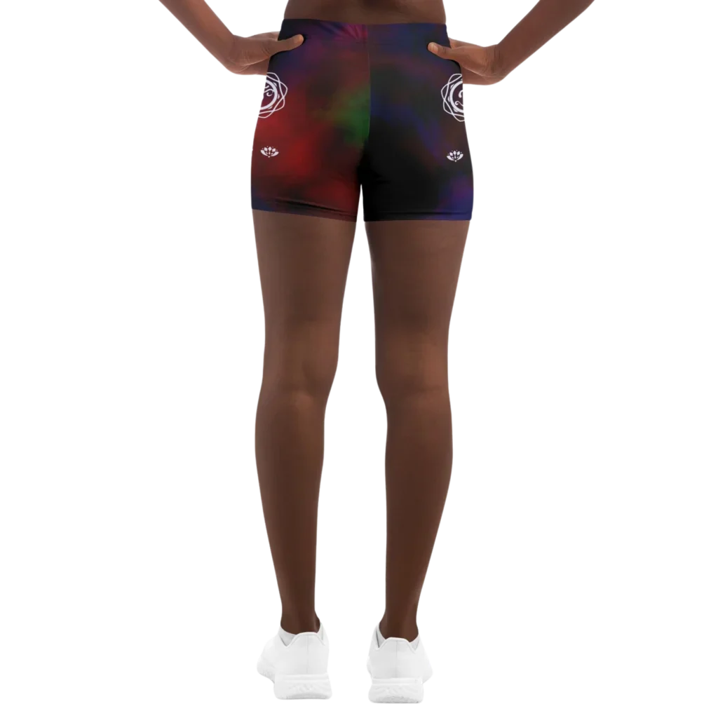 Tie Dye Om Hot Shorts Yoga For Spiritual Flow