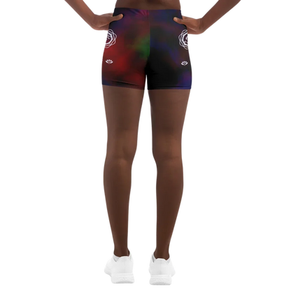 Tie Dye Om Hot Shorts Yoga For Spiritual Flow