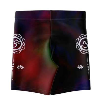 Tie Dye Om Hot Shorts Yoga For Spiritual Flow