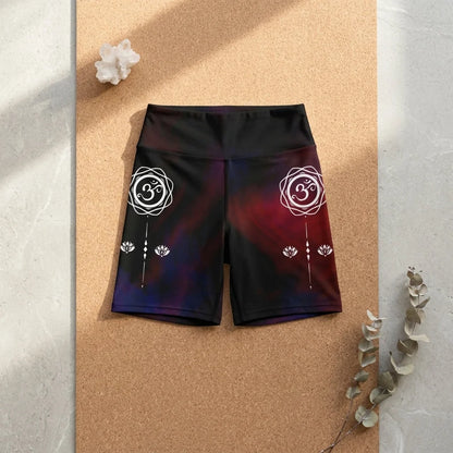 Tie Dye Om Hot Shorts Yoga For Spiritual Flow