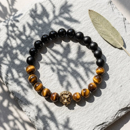 Tiger Eye Bead Bracelet For Strength And Grounding