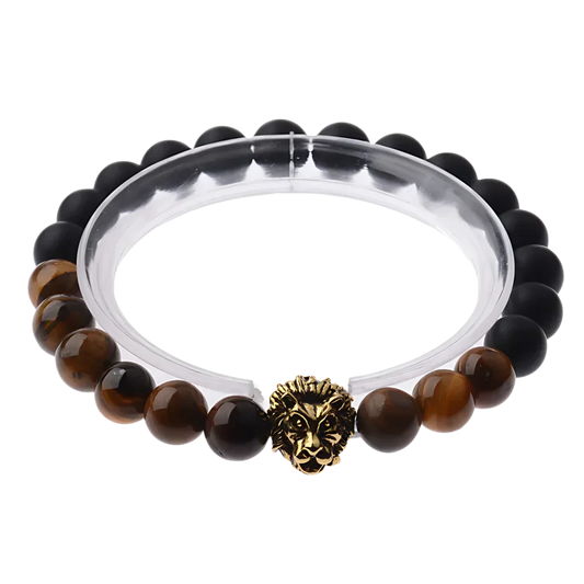 Tiger Eye Bead Bracelet For Strength And Grounding