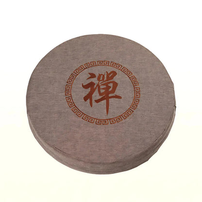 Traditional Meditation Floor Cushion For Daily Calm - Khaki / 40x10cm