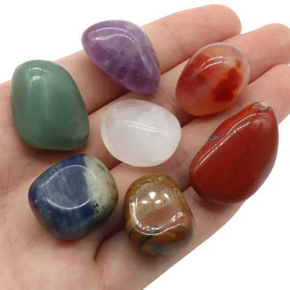 Tumbled Crystals Set For Meditation And Chakra Balance