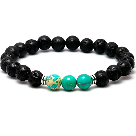 Volcanic Stone Lava Bracelet For Everyday Balance - 1style