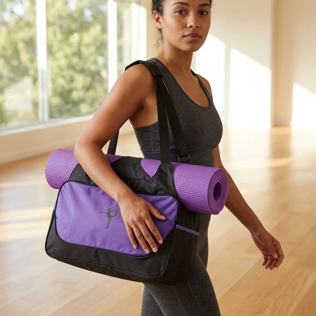 Waterproof Oxford Yoga Duffle Bag With Compartments