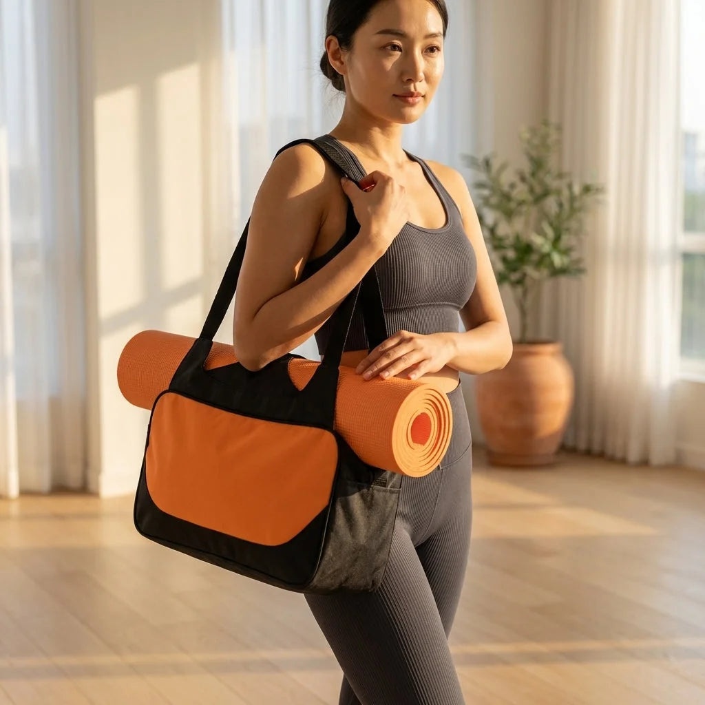 Waterproof Oxford Yoga Duffle Bag With Compartments