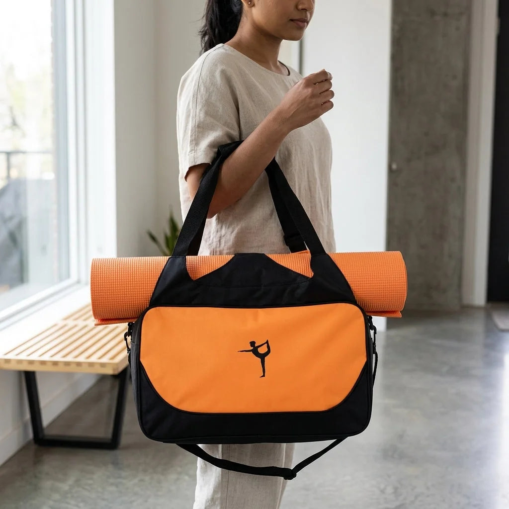 Waterproof Oxford Yoga Duffle Bag With Compartments