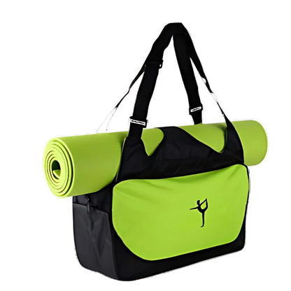 Waterproof Oxford Yoga Duffle Bag With Compartments - Light Green