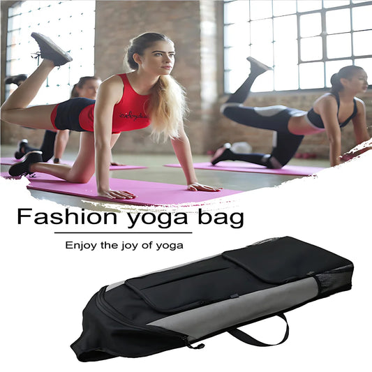 Waterproof Rucksack Yoga Duffel With One Shoulder Strap - Grey / 68x28x11 cm