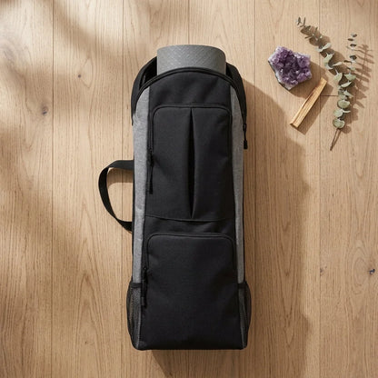 Waterproof Rucksack Yoga Duffel With One Shoulder Strap - Grey / 28x11x68 cm