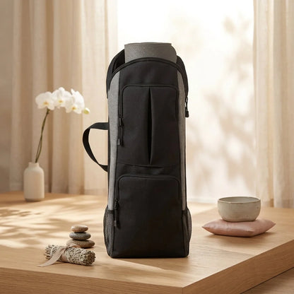 Waterproof Rucksack Yoga Duffel With One Shoulder Strap - Grey / 28x11x68 cm