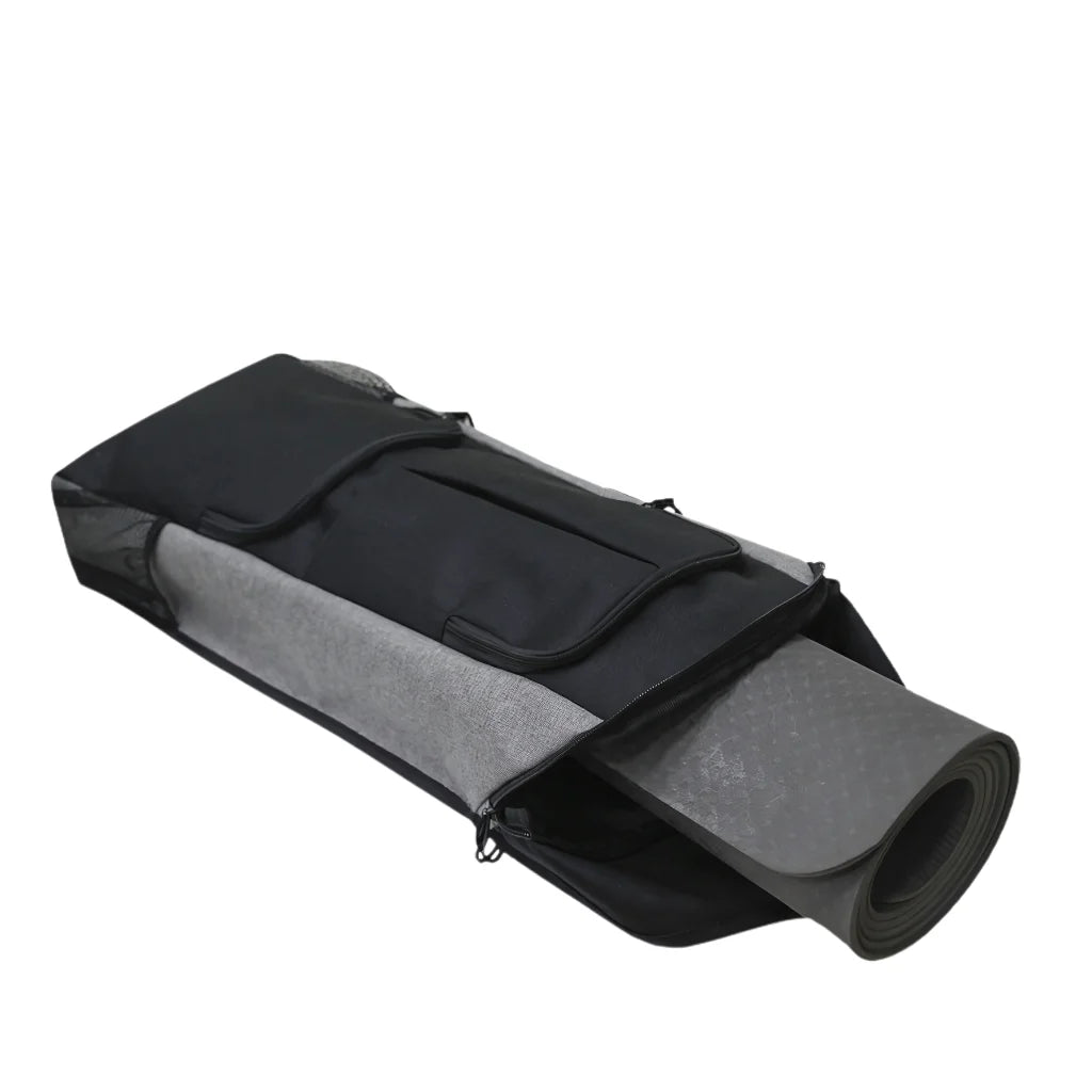 Waterproof Rucksack Yoga Duffel With One Shoulder Strap - Grey / 68x28x11 cm